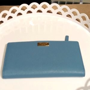 Authentic Kate Spade baby blue wallet